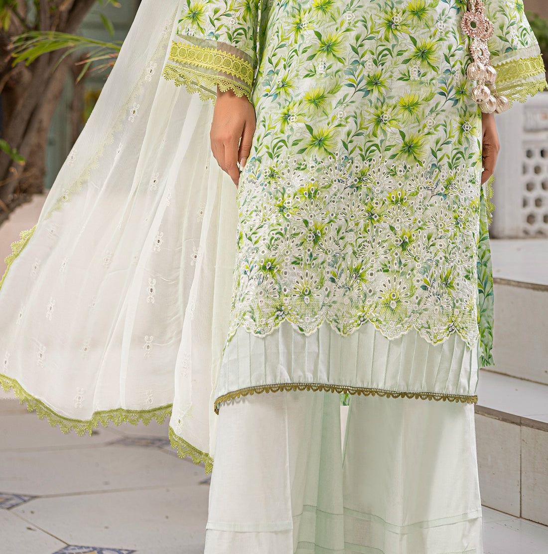 3 Piece Stitched Chikankari Lawn Suit