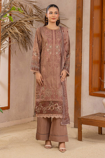 3 Piece Unstitched Embroidered Viscose Suit