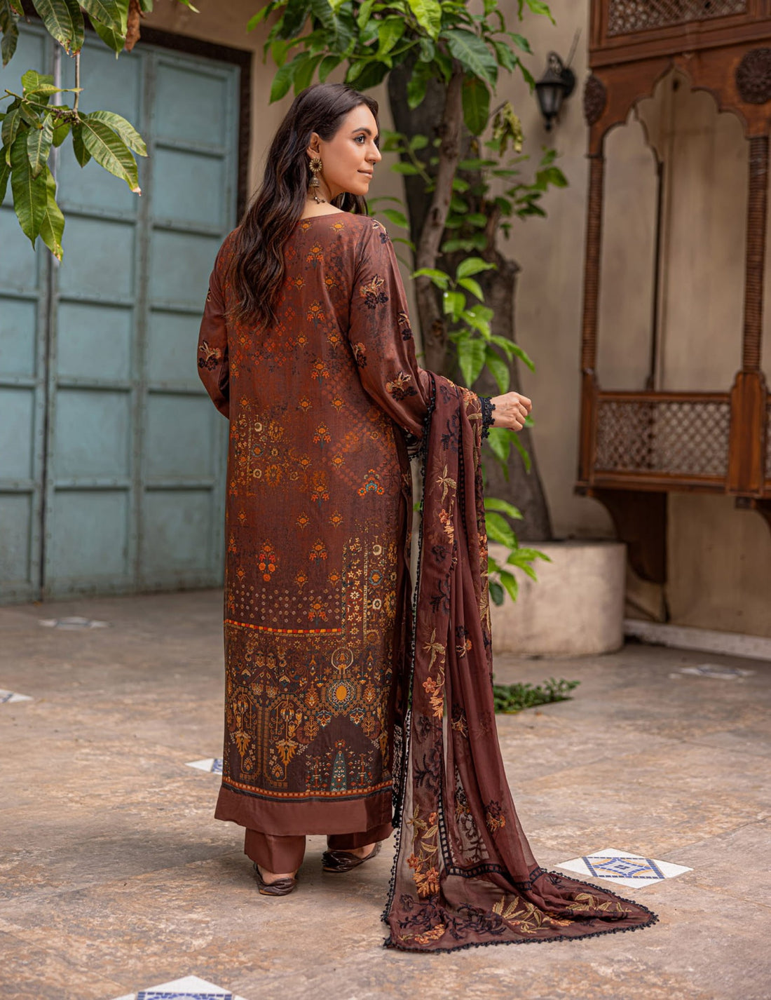 3 Piece Unstitched Embroidered Viscose Suit