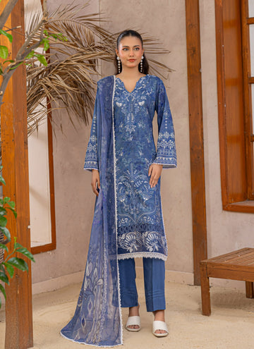 3 Piece Unstitched Embroidered Viscose Suit