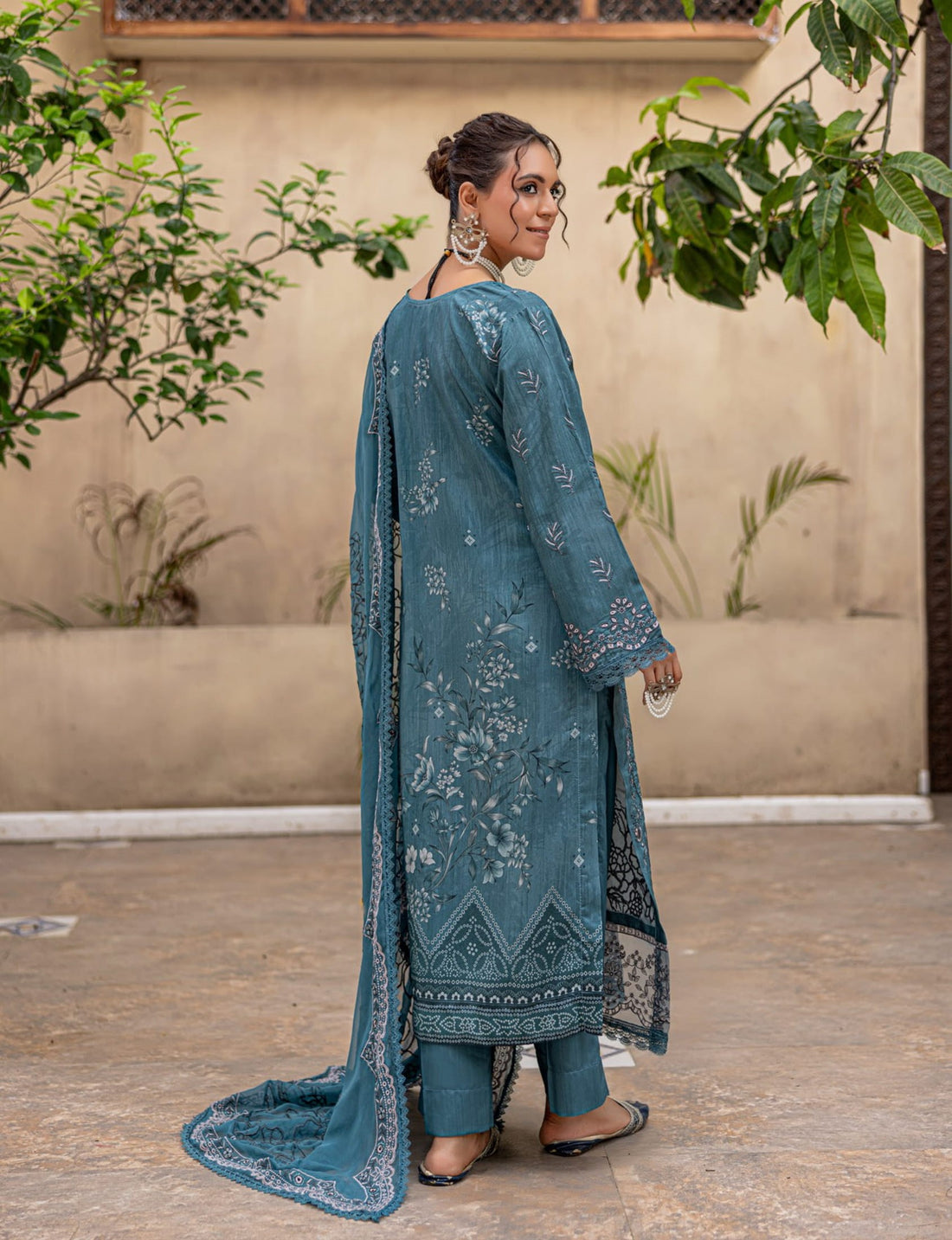 3 Piece Unstitched Embroidered Viscose Suit