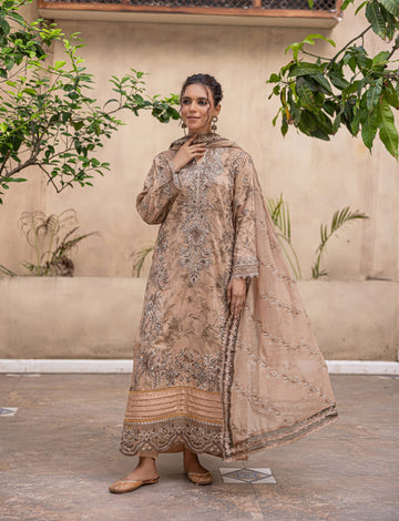 3 Piece Unstitched Embroidered Viscose Suit