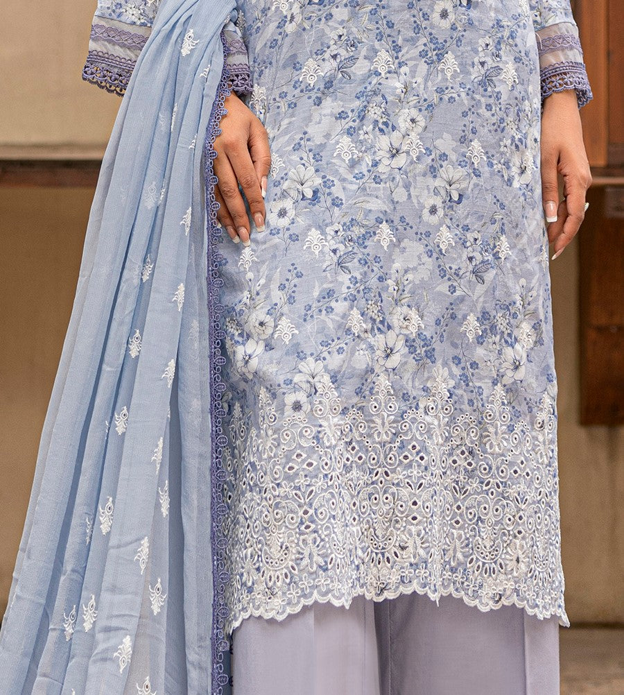 3 Piece Stitched Chikankari Lawn Suit