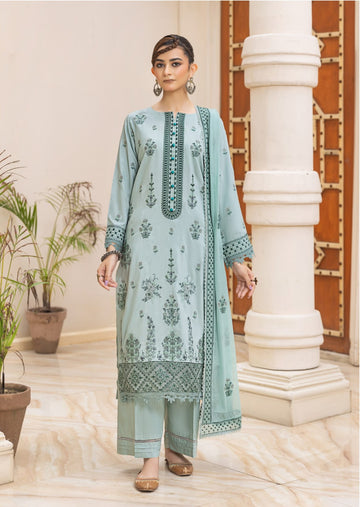 3 Piece Unstitched Embroidered Viscose Suit