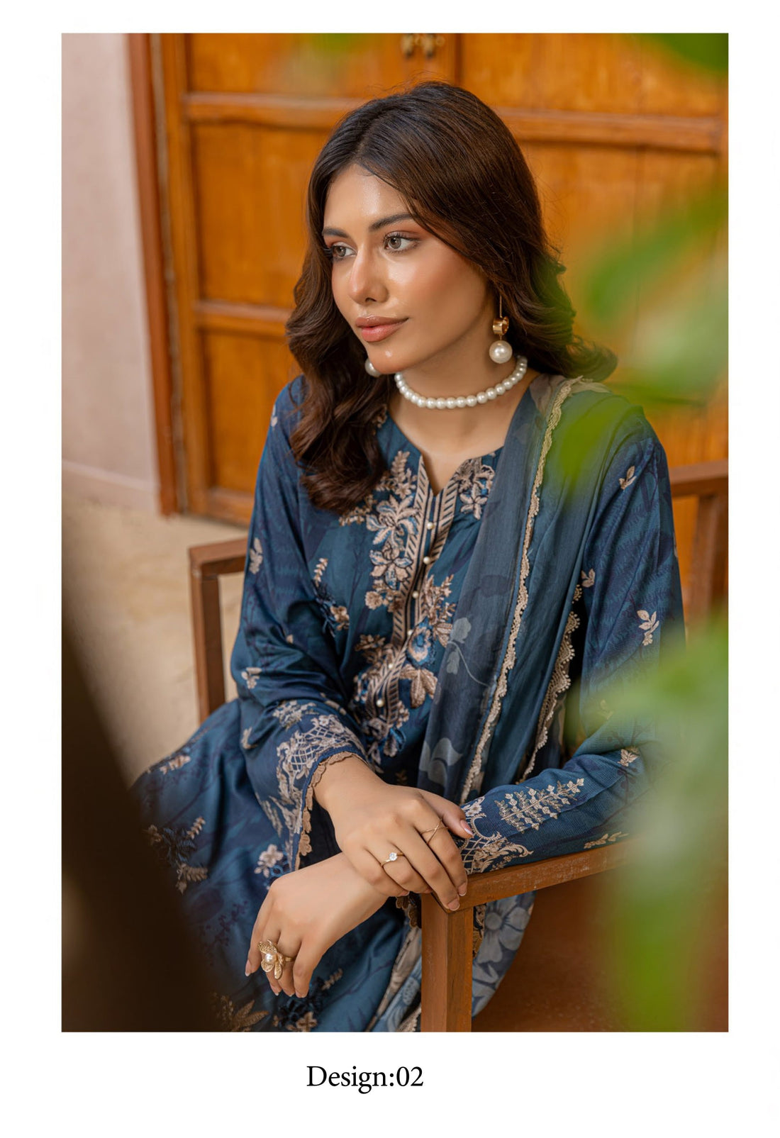 3 Piece Unstitched Embroidered Viscose Suit