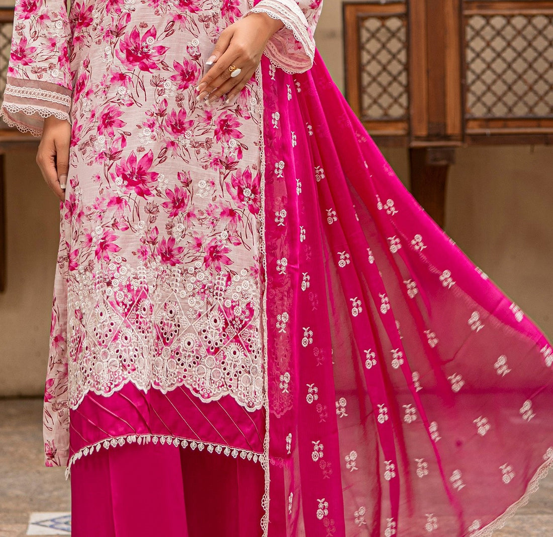 3 Piece Stitched Chikankari Lawn Suit